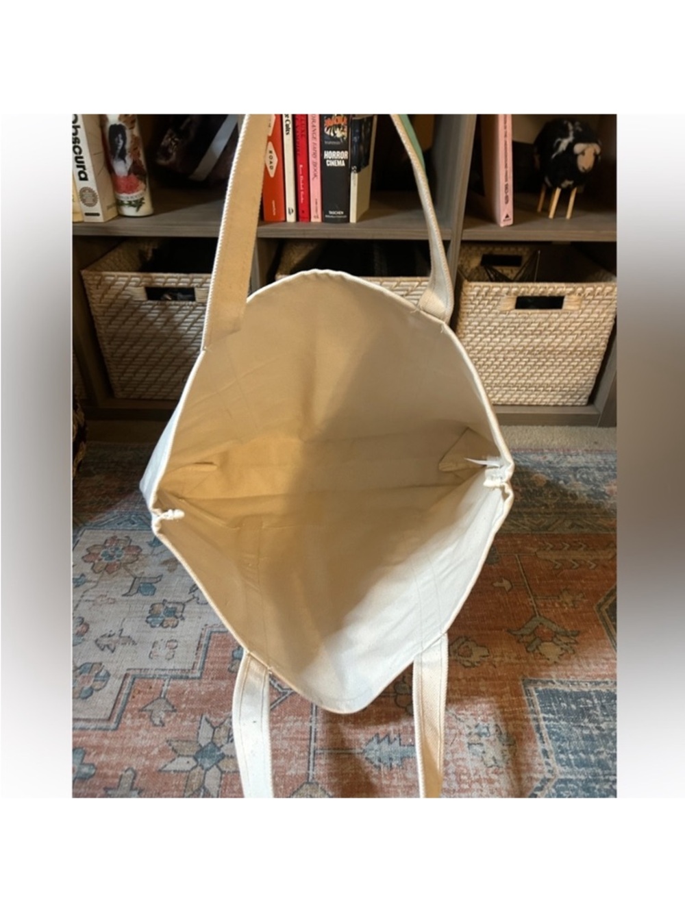 NEW TIFFANY & CO. Vision & Virtuosity Exhibit London Canvas Tote Bag Cream RARE - Picture 8 of 11
